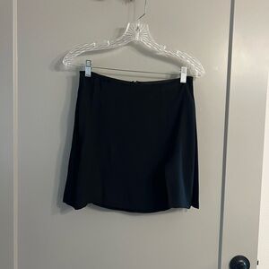 Reformation Black Mini Skirt w/ Slit